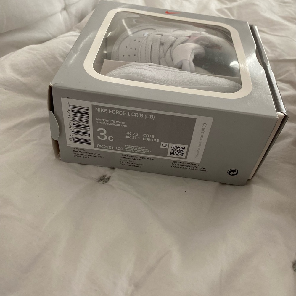 Brand new infant white Air Force ones never used
